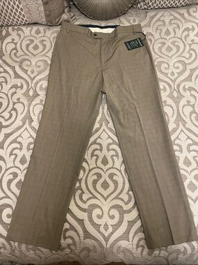 NWT Ralph Lauren Men's Tan Ultraflex Classic Fit Dress Pants
